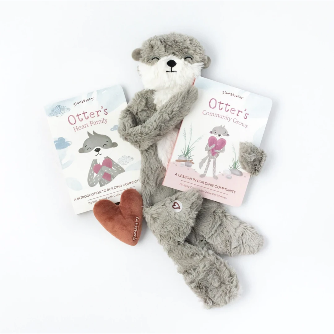 Slumberkins Otter Pebble Snuggler Book Bundle - Family Bonding Collection Books + Puzzles 3 Slumberkins Otter Pebble Snuggler Book Bundle - Family Bonding Collection Books + Puzzles