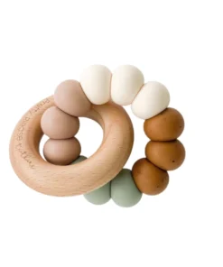 Pretty Please Teethers Ophelia Teething Ring Rattle Toy