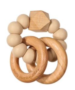 Pretty Please Teethers Oat Sawyer Xl Teething Ring Rattle Toy Toys
