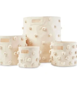 Pehr Decor Natural Pom Pom Pint Basket