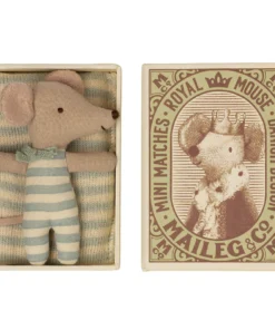 Maileg Dolls + Plushies Sleep Wakey Baby Boy Mouse Box + Toy