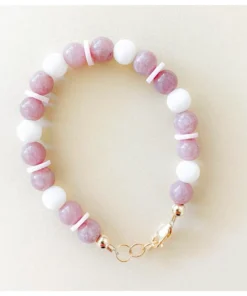 Little Lunds Co Purple Stone Bracelet