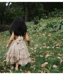 Bailey's Blossoms Dresses Champagne Ruffle Maxi Dress