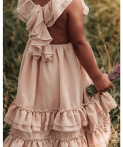 Bailey's Blossoms Dresses Champagne Ruffle Maxi Dress