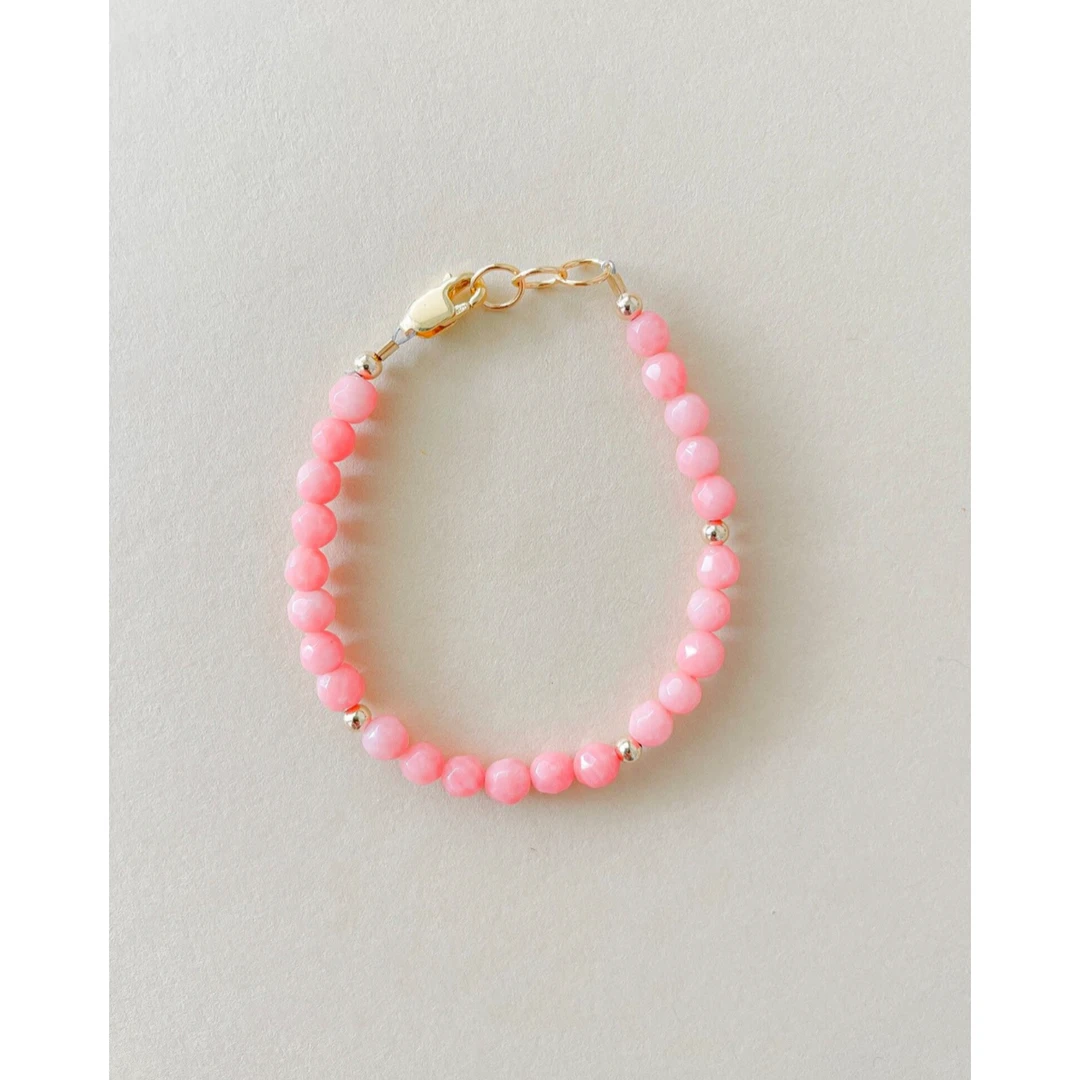 Little Lunds Co Pink Coral Bubble Bracelet Jewelry 3 Little Lunds Co Pink Coral Bubble Bracelet Jewelry