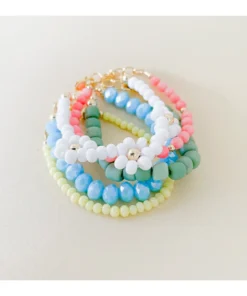 Little Lunds Co Pink Coral Bubble Bracelet Jewelry