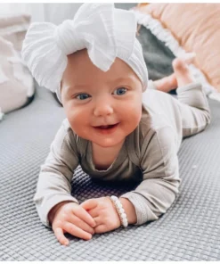 Little Lunds Co Jewelry White Bubble + Gold Double Bracelet