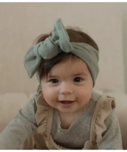 Mae + Skye Soft Sage French Terry Headwrap Headwear