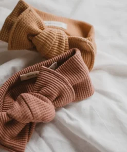 Mae + Skye Fig Waffle Knit Headwrap Headwear