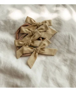 Mae + Skye Honey Petite Schoolgirl Bow Nylon Headband Headwear