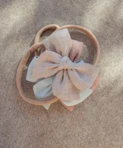 Mae + Skye Hazel Wood Mini Pinwheel Bow Hair Clip Headwear