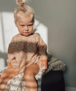 Minikane Overalls + Rompers Copper Long Sleeve Bubble Romper