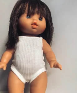 Ivory Ribbed Minikane Romper