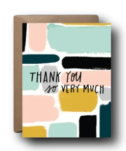 Black Lab Studio Painted Blocks Thank Greeting Card Party Time