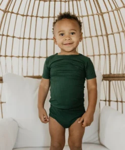 Joss + J Emerald Ribbed Bamboo Bloomers