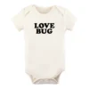 Tenth + Pine Love Bug Black + Natural Organic Onesie 2 Tenth + Pine Love Bug Black + Natural Organic Onesie
