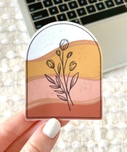 Elyse Breanne Designs Paper Goods Arch + Tulips Sticker