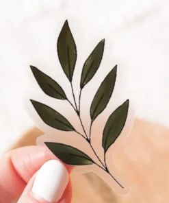 Elyse Breanne Designs Clear White Ash Sticker