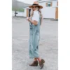 J+j Blue Slouchy Denim Overalls