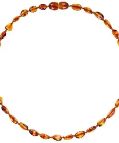 Powell's Owl Amber Beans Cognac Necklace Jewelry