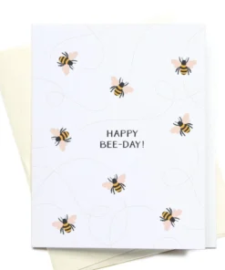 Onderkast Happy Bee-day Greeting Card
