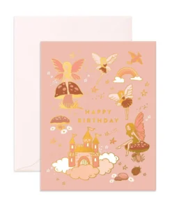 Fox + Fallow Birthday Fairies Greeting Card Party Time