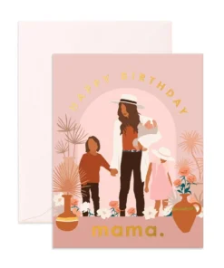 Fox + Fallow Party Time Birthday Mama Kids Greeting Card