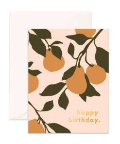 Fox + Fallow Birthday Pears Greeting Card Party Time