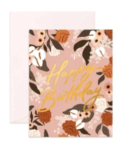 Fox + Fallow Birthday Rose Garden Greeting Card Party Time