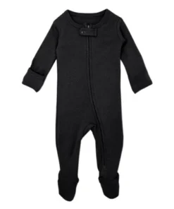 Loved Baby Sleepers Black Organic Cotton Zip Sleeper