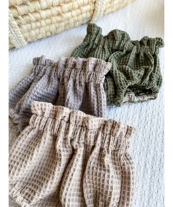 Evelina Apparel Dark Beige Waffle Bloomers