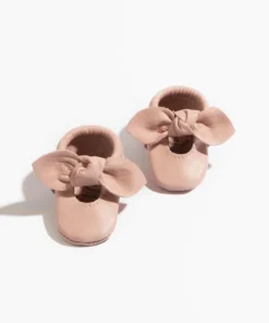 Freshly Picked Footwear Blush Knotted Bow Moccasins