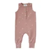 Mebie Baby Blush Daisy Organic Cotton Romper Overalls + Rompers