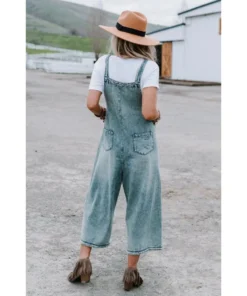 J+j Blue Slouchy Denim Overalls