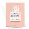 Onderkast Happy Birthday To You Cake + Candles Greeting Card 2 Onderkast Happy Birthday To You Cake + Candles Greeting Card