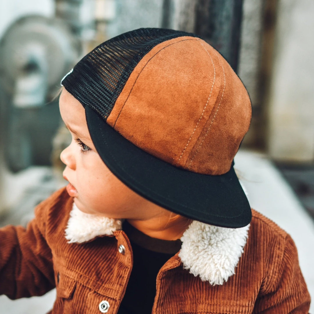 George Hats Camel Suede Trucker Hat Headwear 3 George Hats Camel Suede Trucker Hat Headwear