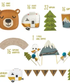 Lucy Darling Party Time Little Camper - Birthday Party Supplies In A Box 7 Lucy Darling Party Time Little Camper - Birthday Party Supplies In A Box