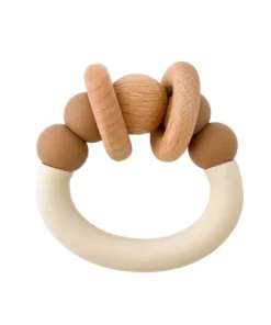 Pretty Please Teethers Canyon Orbit Teething Ring Rattle Toy