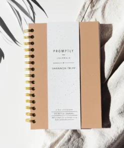 Promptly Journals Cashew Leatherette Gratitude Journal Paper Goods