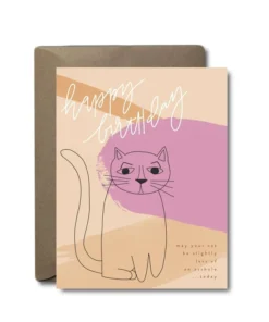 Black Lab Studio Asshole Cat Birthday Greeting Card