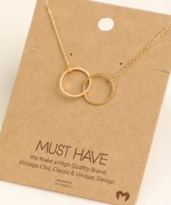 Fame Accessories Circle Link Necklace