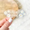 Elyse Breanne Designs Clear Its All Good Daisy Sticker Paper Goods