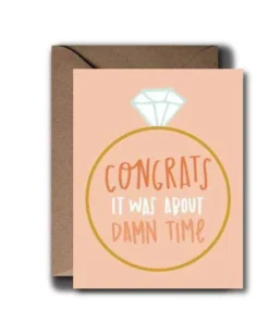 Black Lab Studio About Damn Time Greeting Card Party Time