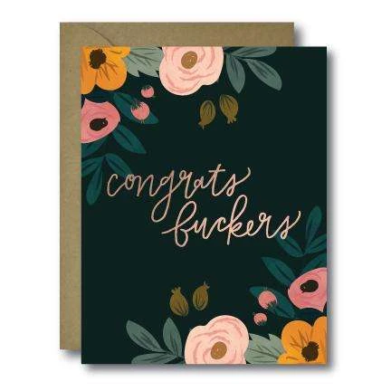 Black Lab Studio Congrats F****** Wedding Card 3 Black Lab Studio Congrats F****** Wedding Card