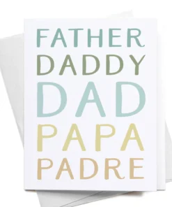 Onderkast Party Time Father Daddy Dad Papa Padre Greeting Card