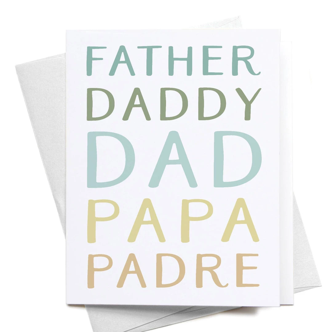 Onderkast Party Time Father Daddy Dad Papa Padre Greeting Card 3 Onderkast Party Time Father Daddy Dad Papa Padre Greeting Card