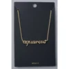 Fame Accessories Necklaces Gold Aquarius Zodiac Sign Necklace 1 Fame Accessories Necklaces Gold Aquarius Zodiac Sign Necklace