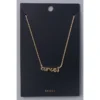 Fame Accessories Gold Aries Zodiac Sign Necklace Necklaces