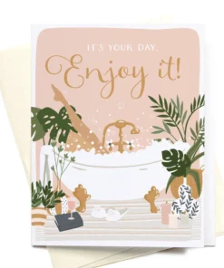 Onderkast Bubble Bath Greeting Card