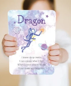 Slumberkins Dragon Celestial Blue Kin - Creativity Collection